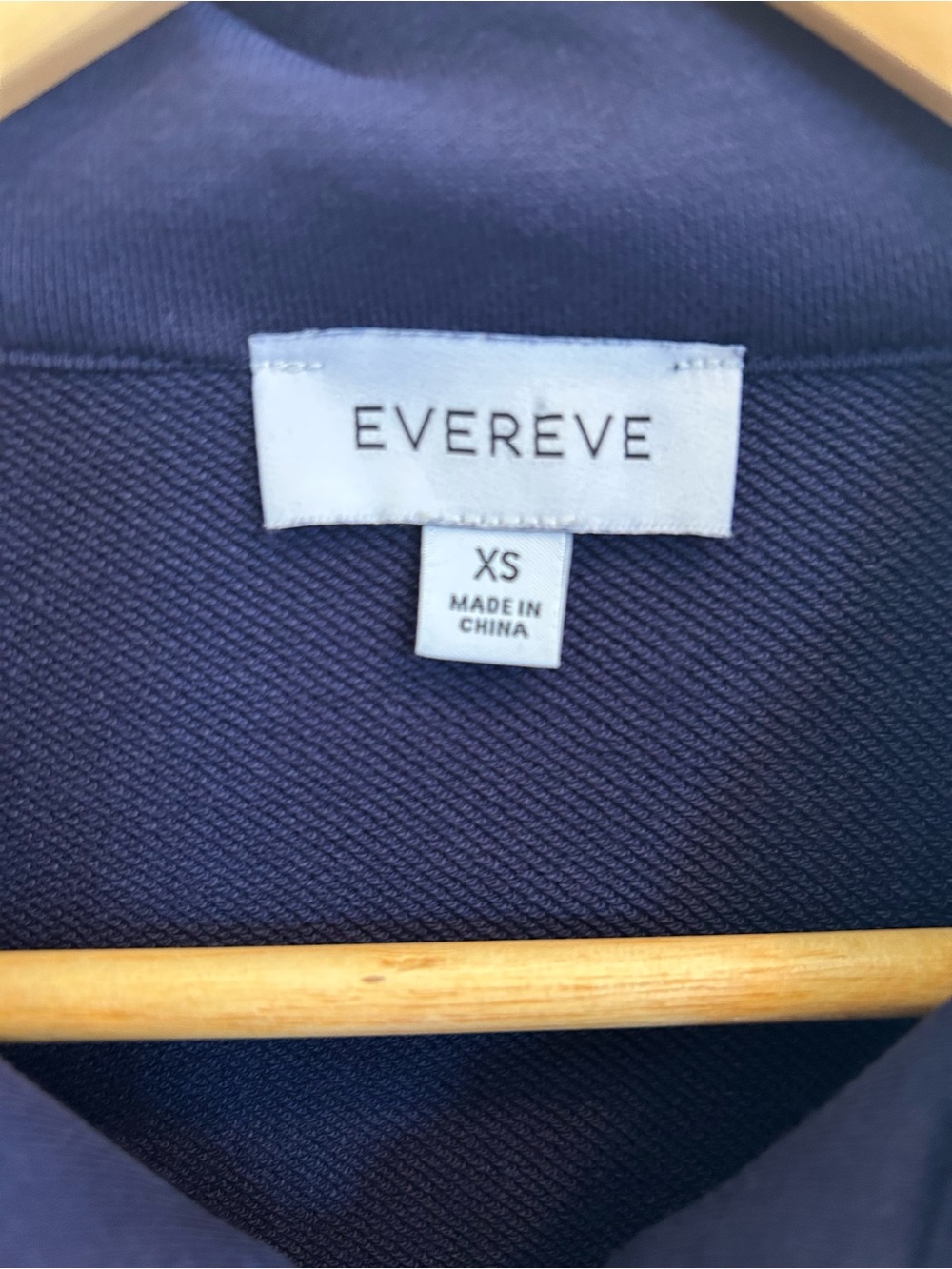 Evereve Women’s Navy/White Chelsea Half Zip Pullover Sweatshirt Size XS - Picture 6 of 14